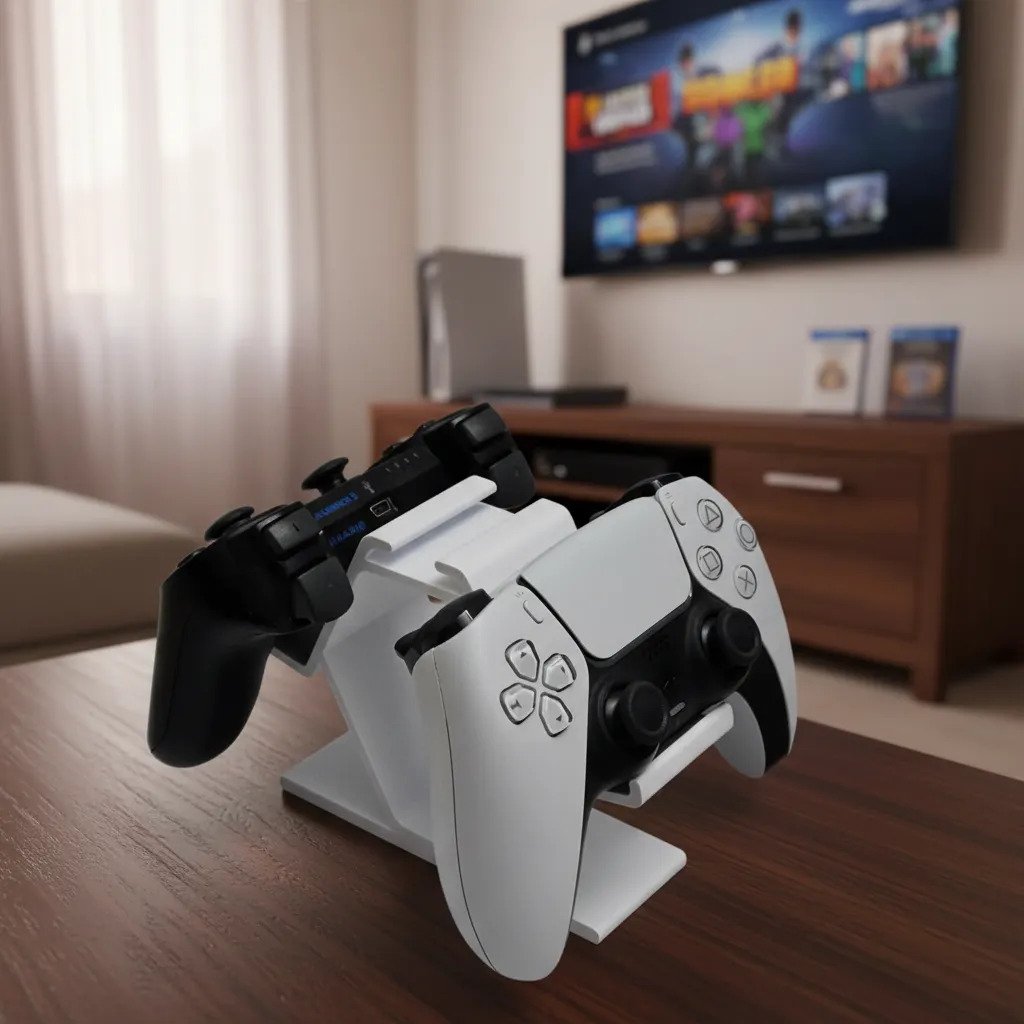 Soporte Doble Mando Joystick Ps5 Ps4 Xbox Impresion 3d - Imagen 3
