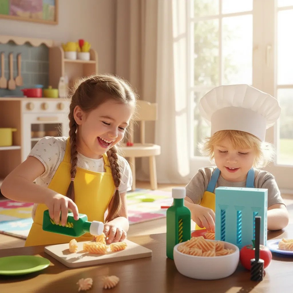 Cocina Infantil Pasta Italiana Kit Didáctico Satisfactorio - Imagen 4