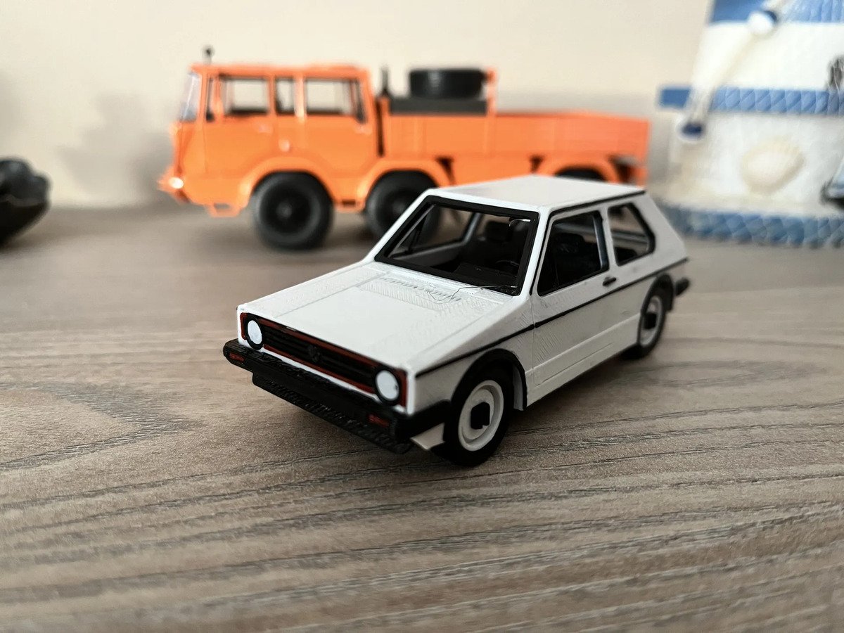 Auto Juguete Armable Souvenir Regalo Impresión 3d Golf Mk1 - Imagen 3