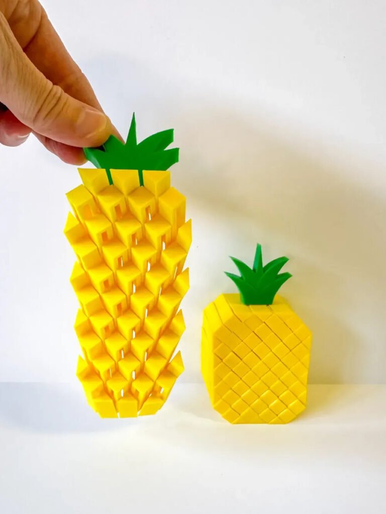 Juguete Sensorial Fidget Toy Antiestrés Anana Pixel Amarillo