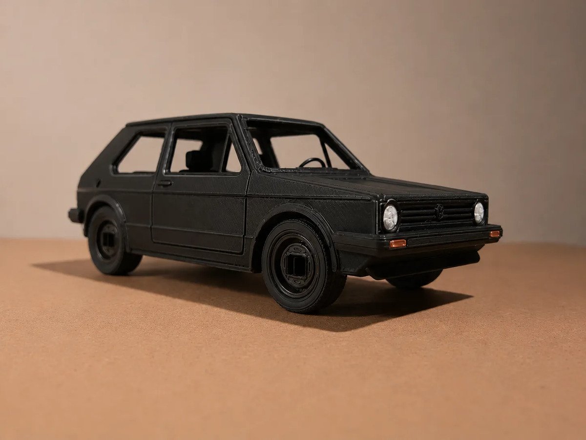 Auto Juguete Armable Souvenir Regalo Impresión 3d Golf Mk1 - Imagen 2
