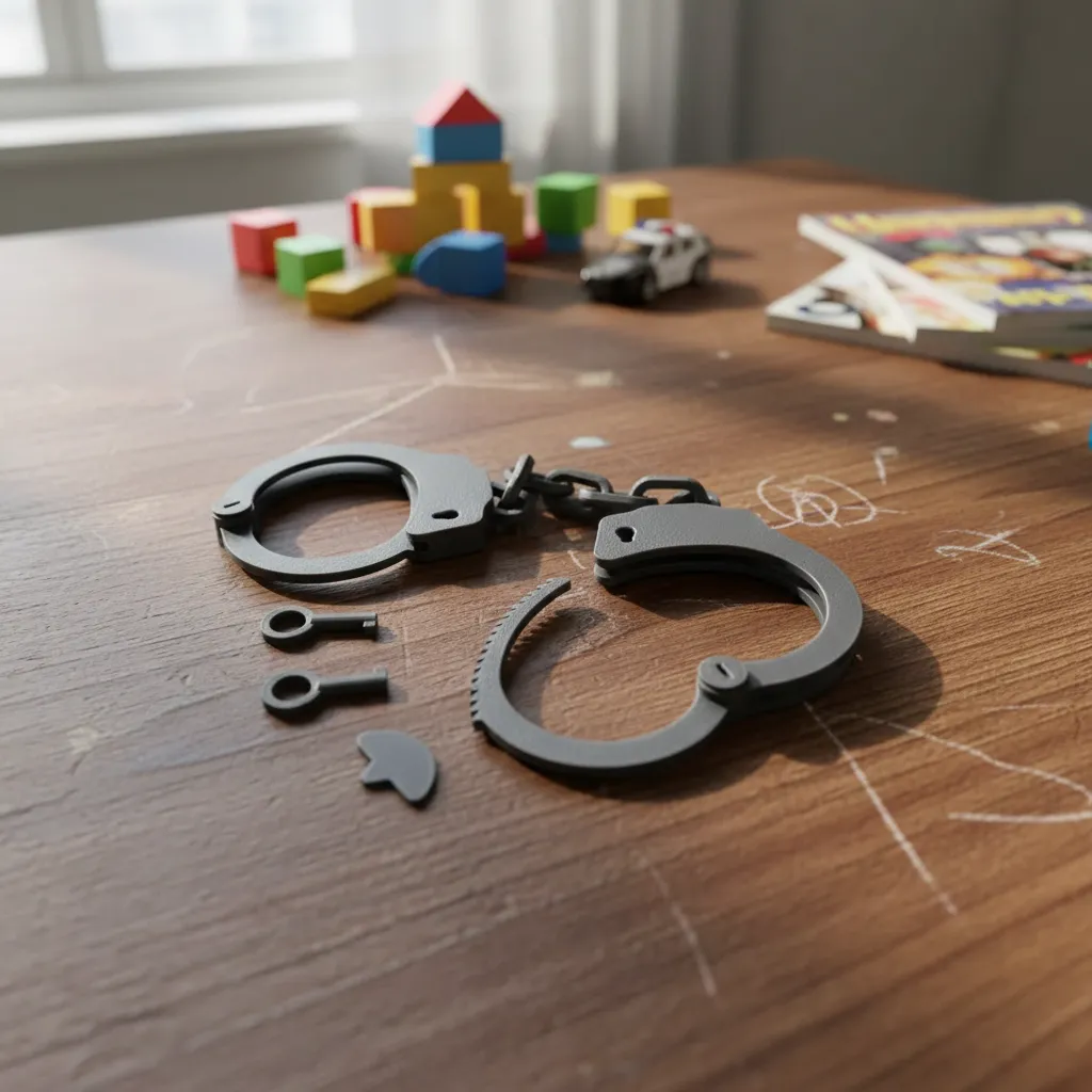 Esposas Plasticas Con Llave Cotillon Disfraz Policia