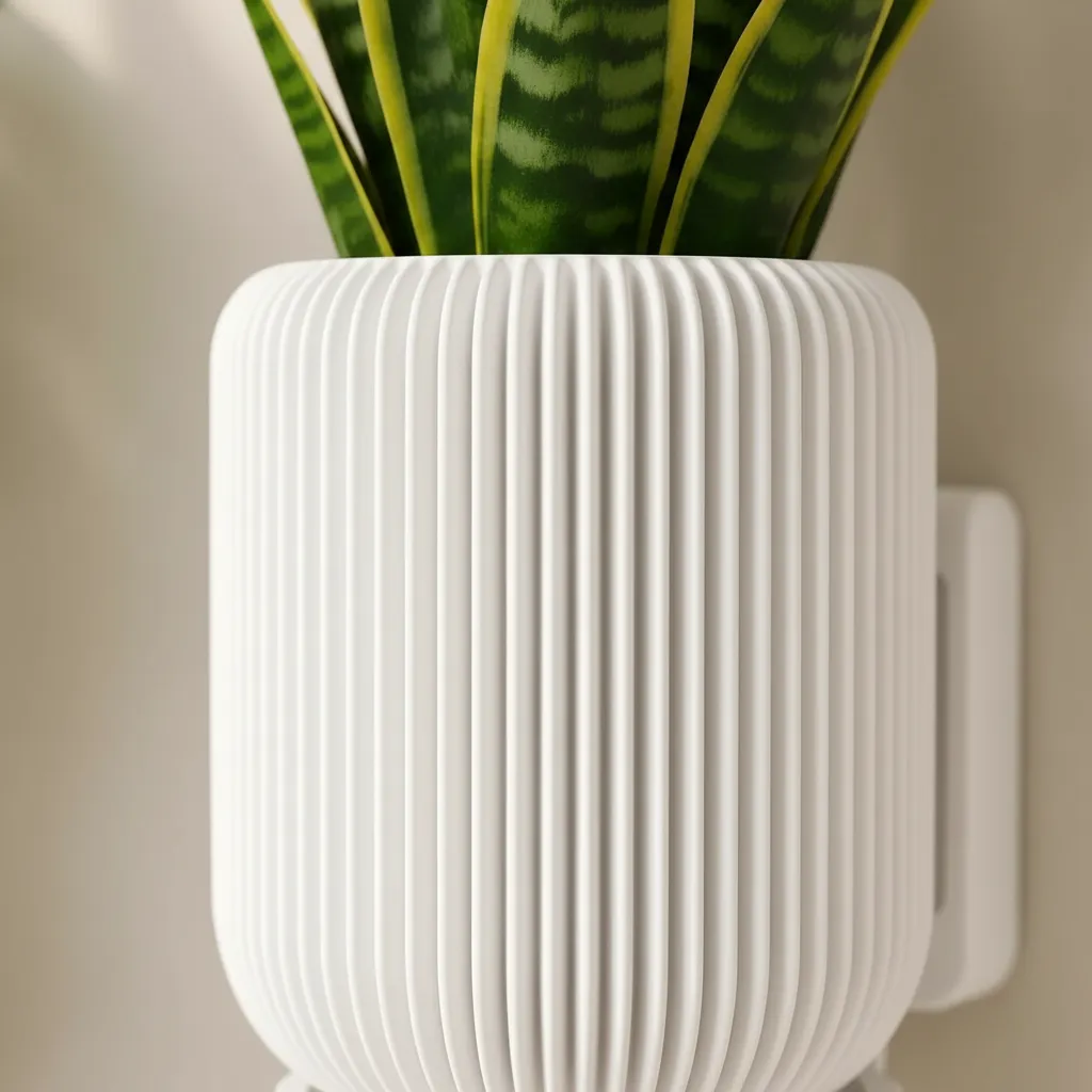 Maceta Colgante C/ Depósito Agua Pack X3 Unidades Pared 14cm - Imagen 6