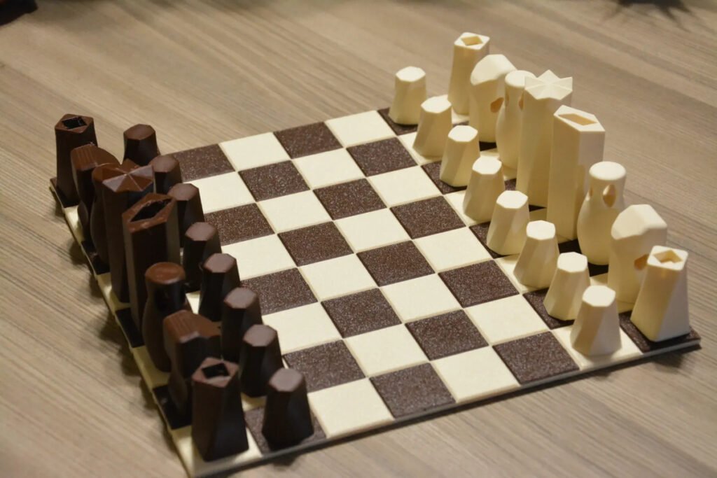 Juego De Mesa Ajedrez Juguete Minimalista Tablero Plegable