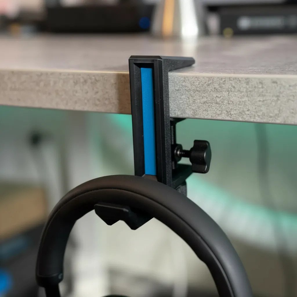 Soporte Auriculares Reforzado Escritorio Mesa Stand Clamp