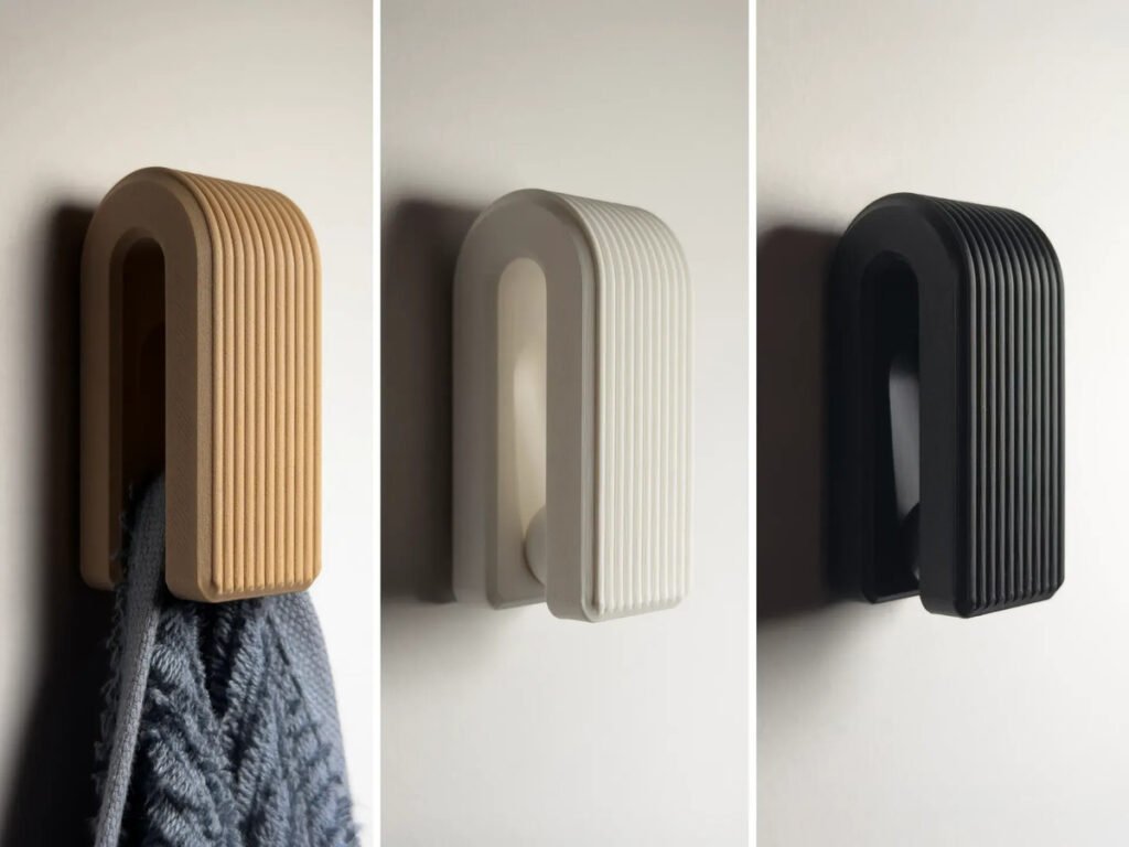 Gancho Toallero Toalla Baño 3d Diseño X2