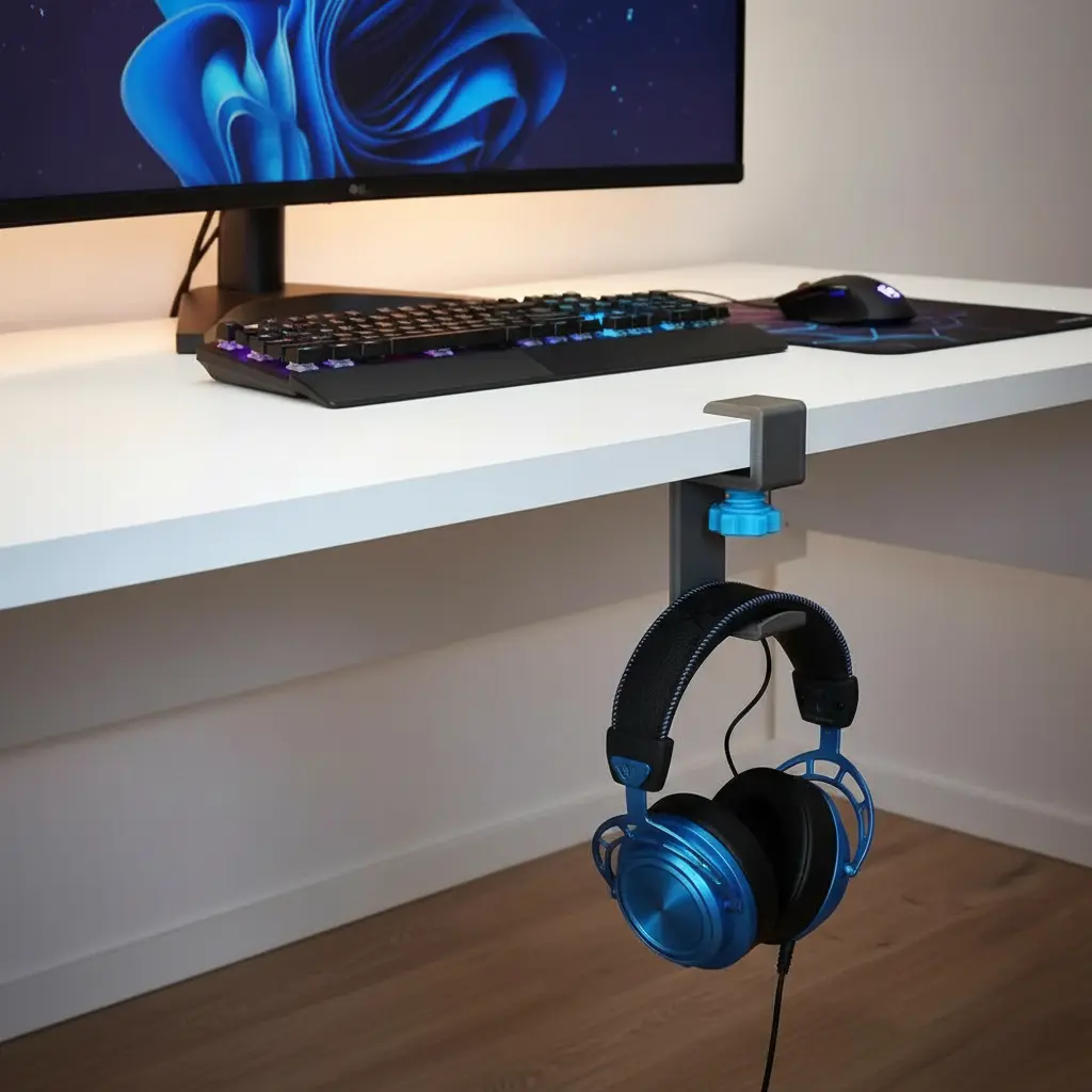 Soporte Auricular Escritorio Gamer Ajustable Premium - Imagen 3