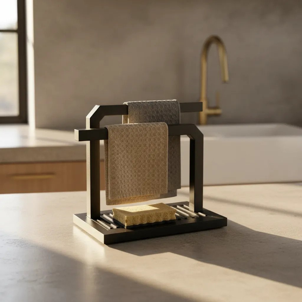 Organizador Para Esponja De Cocina Con Soporte Para Paño